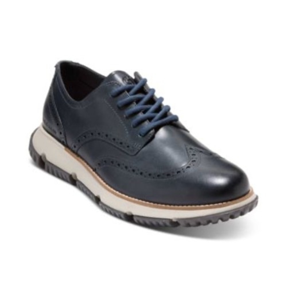 Cole‎ Haan OriginalGrand Wingtip Oxford Navy Leather Shoes C32060 Mens 13W